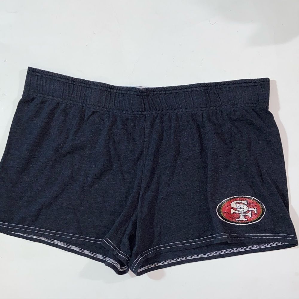 SFL Team Apparel Navy Blue Athletic Shorts with Logo Size L